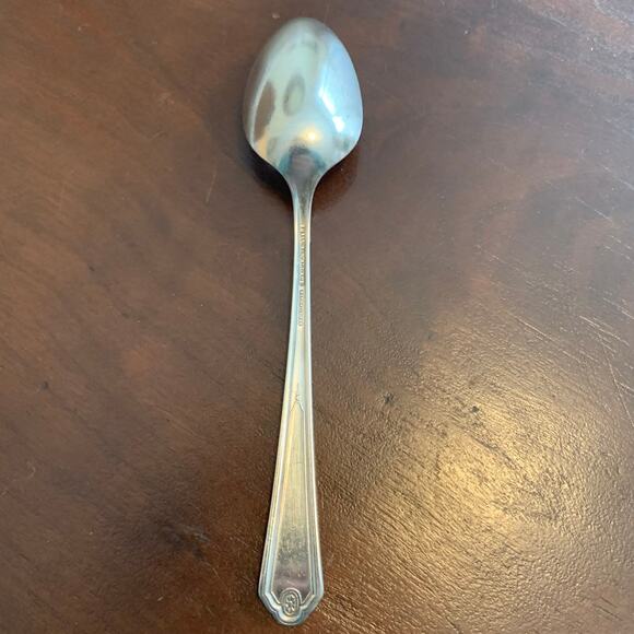 Antique Nancy Dean Silverplate Teaspoon By Wallace Silver 1930 Discontinued - Picture 3 of 10